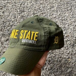 Wayne State University Olive Green Cap